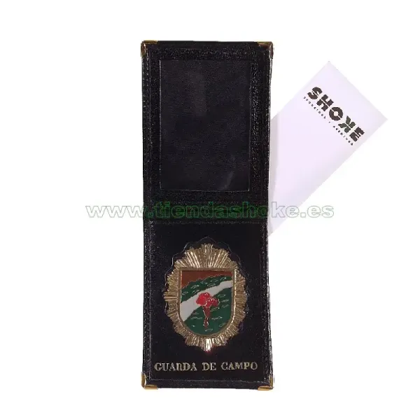 Portacarnet con placa Guarda de Campo y billetera