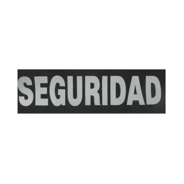 Parche con texto reflectante SEGURIDAD
