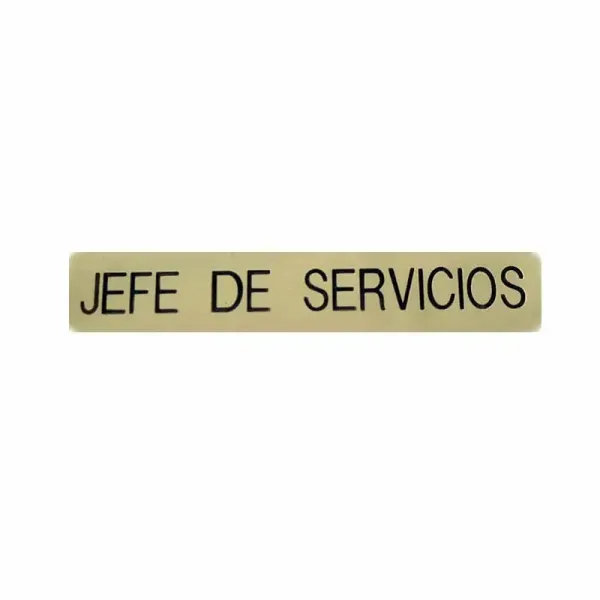 Emblema metálico Jefe de Servicios