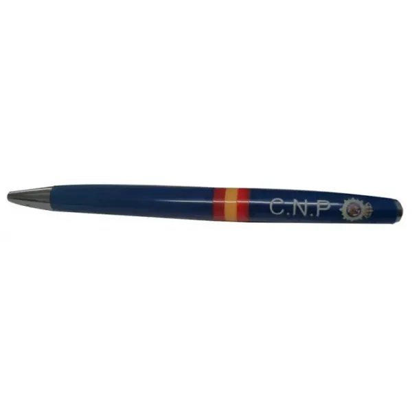 Bolígrafo bandera de España y escudo CNP