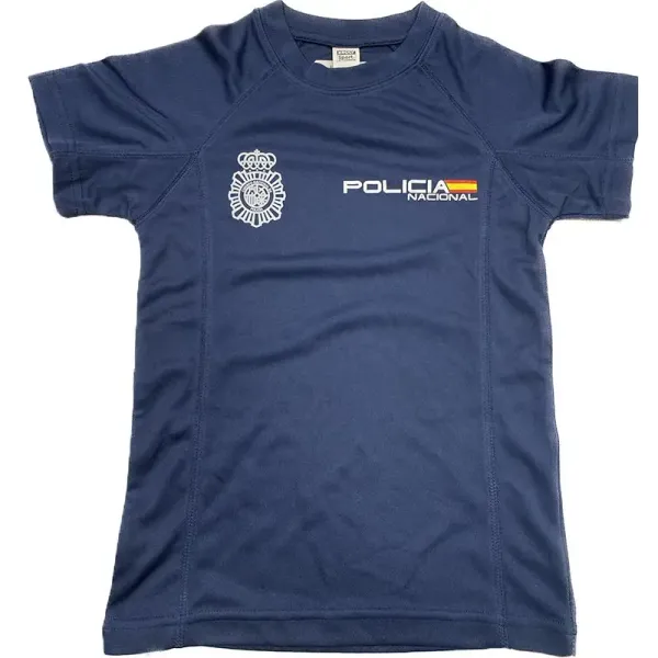 Camiseta técnica Policía Nacional niños AZUL 12