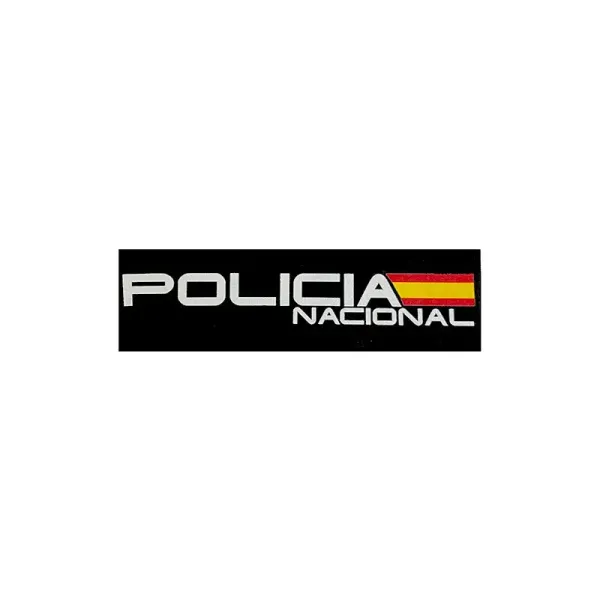 Parche chaleco antibalas Policía Nacional 8x2,5cm