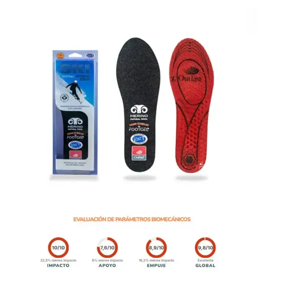 Plantilla Footgel Ski Extreme Cold 35-38