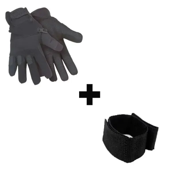 Guantes anticorte SHOKE neopreno Nivel 5 + portaguantes XL