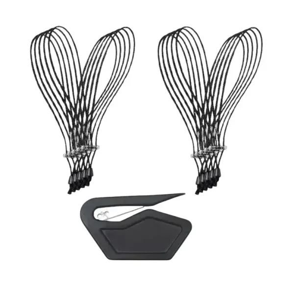Pack 10 Grilletes de Lazo Negro Extralargo + Cortador