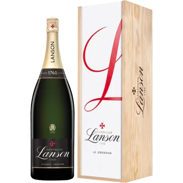 Jéroboam - Champagne Lanson - Le Black Création - Caja De Madera