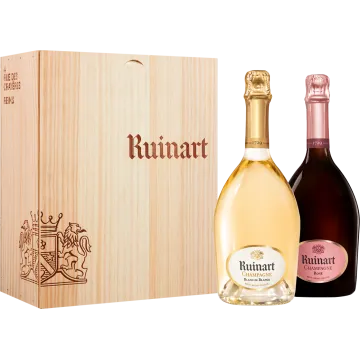 Champagne Ruinart - Blanc de Blancs et Rosé - Estuche 2 Botellas
