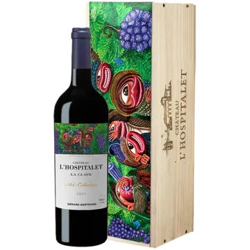 Château l'Hospitalet - Grand Vino Rouge 2023 - Éd. limitée Hervé di Rosa - Gérard Bertrand