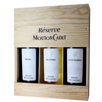 Estuche Trío - Mouton Cadet Réserve Panache - Baron Philippe de Rothschild