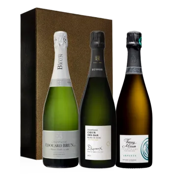 Estuche Trio - 90+/100 Parker 100% Champagne