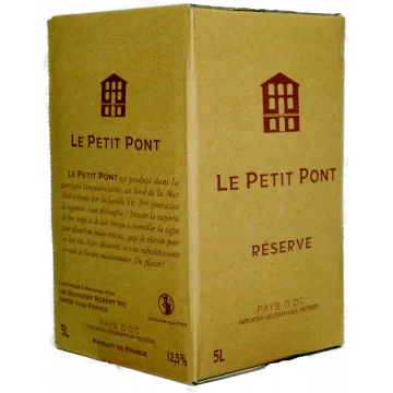 BIB 5L - Petit Pont blanc Réserve 2025 - Domaines Robert Vic Preignes le Vieux