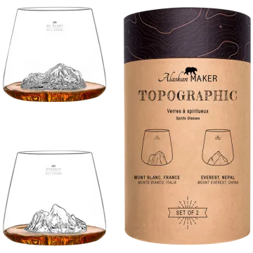 2 Copas Espirituosos - Everest & Mont Blanc - Alaskan Maker
