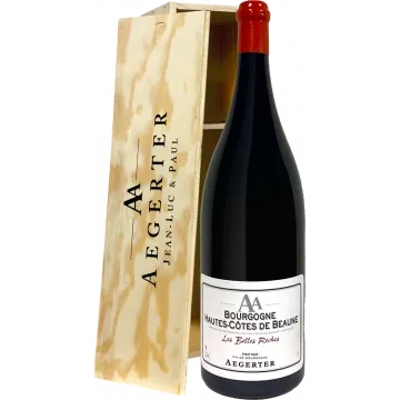 Jéroboam Hautes Côtes de Beaune Les Belles Roches 2025 - Aegerter en Caja De Madera