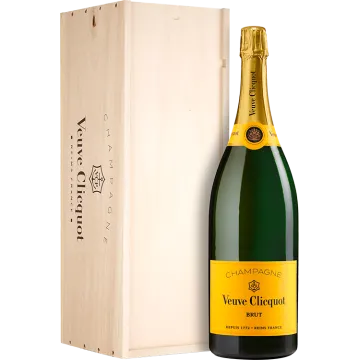 Jéroboam - Champagne Veuve Clicquot - Brut Carte Jaune - Caja De Madera