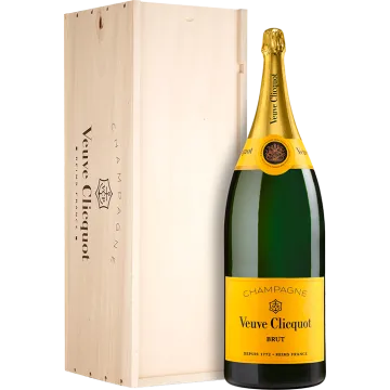 Salmanazar - Champagne Veuve Clicquot Brut Carte Jaune - Caja De Madera