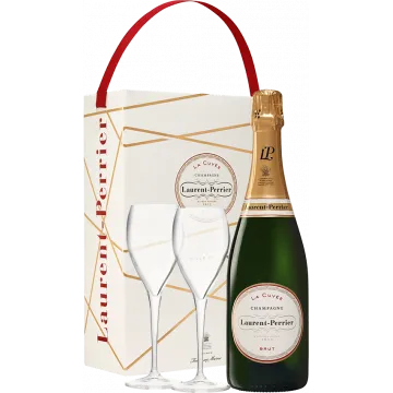 Champagne Laurent Perrier - La Cuvée - Estuche 2 Copas