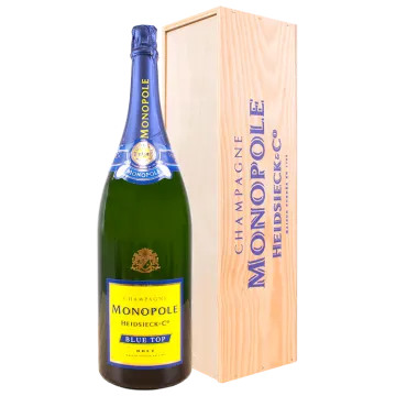 Jéroboam - Champagne Heidsieck & Co Monopole - Blue Top - Caja De Madera