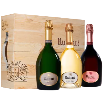 Champagne Ruinart - Cave Urbaine 3 Botellas - Blanc de Blancs - Rosé - Brut