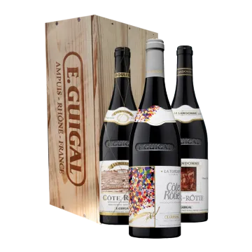 Trilogie Guigal - La Landonne - La Turque - La Mouline 2021 - Caja De Madera - E. Guigal