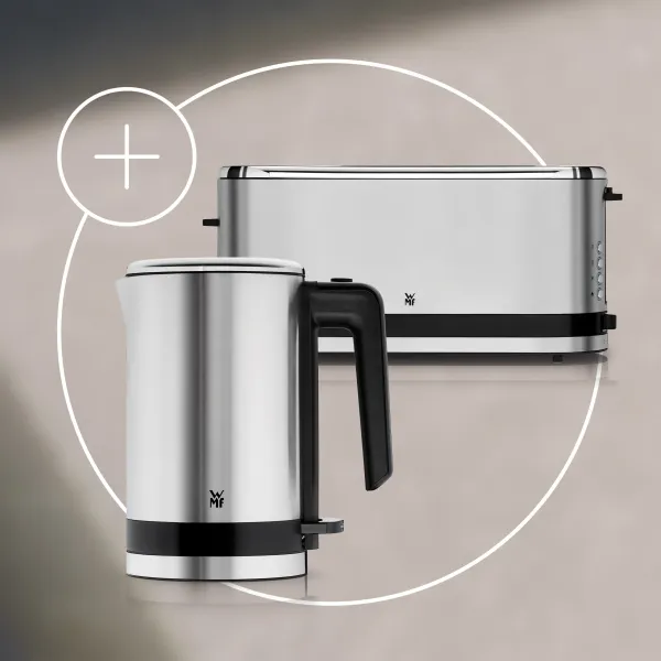 Pack KITCHENminis: Hervidor de 0.8 L y Tostadora de ranura larga